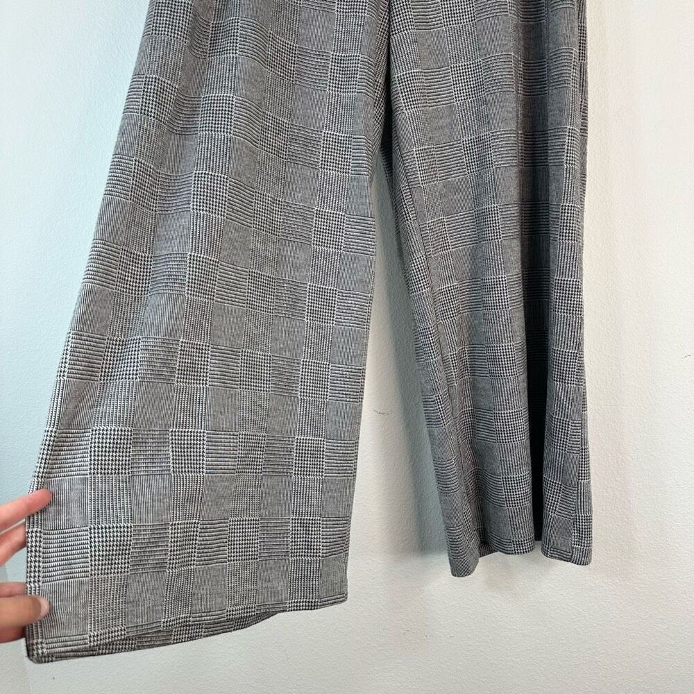 Maeve Anthropologie Houndstooth Wide Leg Pants Womens Medium High Rise Cropped - Picture 5 of 12